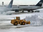 Snow's Snow Removal clears a pile-of-flakes at Michiana Municipal Airport. (Joan Jet/file photo)