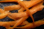 carrot shavings