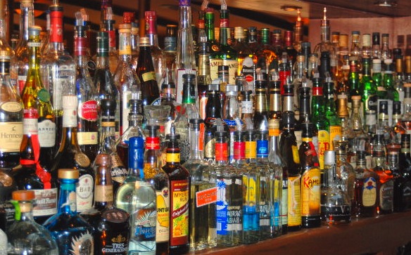 Liquor in the front, stolen from the rear (April 9) (A. Berben-Cocktail/Evidence Photo)