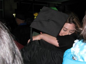 commencement hug